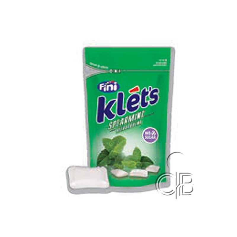 CHICLE KLET´S HIERBABUENA S/AZ.39Grs.