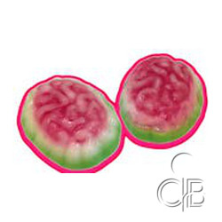 CEREBROS RELLENOS VERDES BRILLO.B/ 1Kg.
