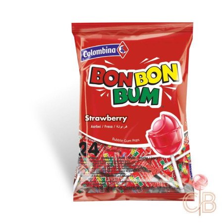BON BON BUM FRESA 24 UNIDADES