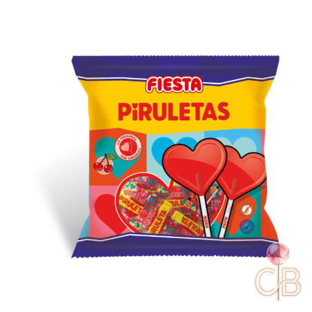 PIRULETA CORAZON CEREZA BOLSA 7 UNIDADES